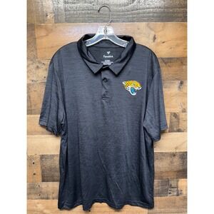 Fanatics Jacksonville Jaguars Polo Shirt Mens XL Golf Casual Black NFL